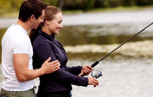 family fishing