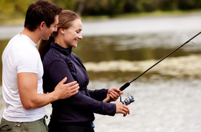 family fishing