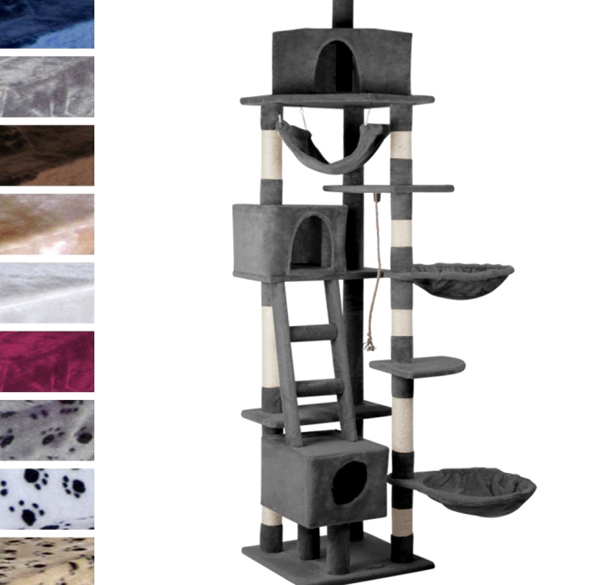 Leopet Kbd010 2beige Cat Tree Scratching Post Kitten Climbing (6)