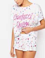 BRIDAL Confetti Queen Tee & Short Pyjama set_2 BRIDAL Confetti Queen Tee & Short Pyjama set_2