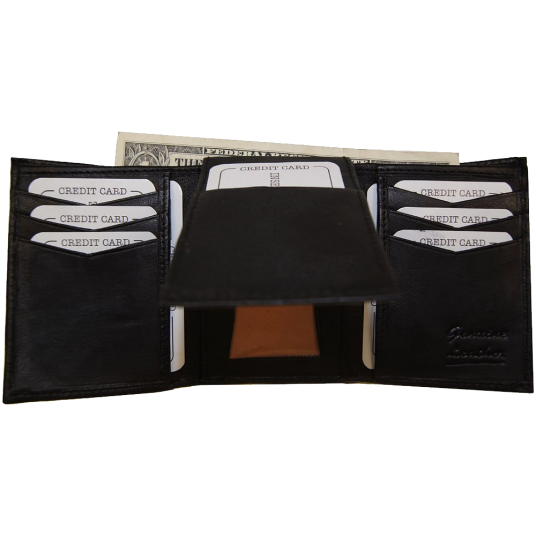 Improving Lifestyles Leather Men Tri Fold Wallet (5) Improving Lifestyles Leather Men Tri Fold Wallet (5)