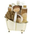 White Rose Jasmine Gold Tub Spa Bath Gift Set 1
