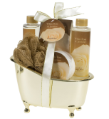 White Rose Jasmine Gold Tub Spa Bath Gift Set 1