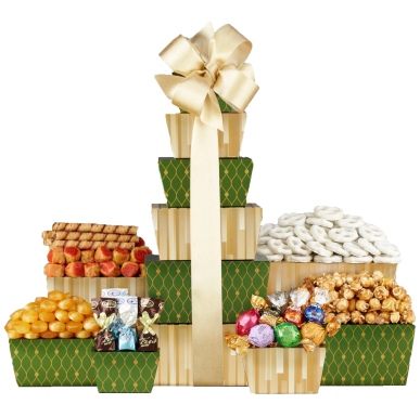 Wine Country Gift Baskets Tower of Sweets 1