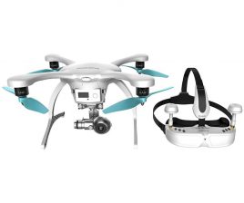 EHANG - Ghostdrone 2.0 VR Drone (Apple iOS Compartible) - White-Blue 1 EHANG - Ghostdrone 2.0 VR Drone (Apple iOS Compartible) - White-Blue 1