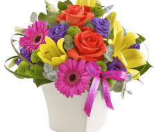Happy Birthday Vibrant Exquisite Arrangement 01 Happy Birthday Vibrant Exquisite Arrangement 01