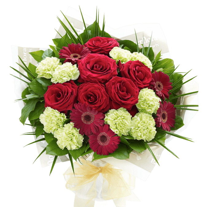 Heavenly Red Rose Hand tied 01