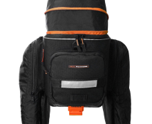 Ibera PakRak Clip-On Quick-Release Commuter Bicycle Bag with Expandable Mini Panniers 3