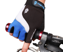 WOLFBIKE Non-Slip Gel Pad Gloves Men’s Women’s Sportswear Bike Bicycle Cycling Riding Short Half Finger Gloves Breathable Mesh 1