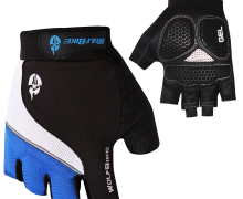 WOLFBIKE Non-Slip Gel Pad Gloves Men’s Women’s Sportswear Bike Bicycle Cycling Riding Short Half Finger Gloves Breathable Mesh 5