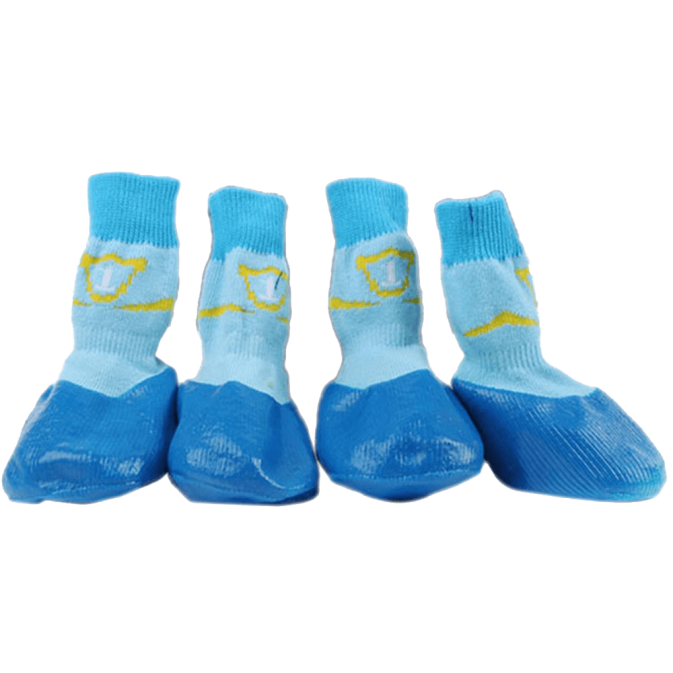 Black Water Proofing Dog Boots Pet Shoes Dogs Snow Booties_4