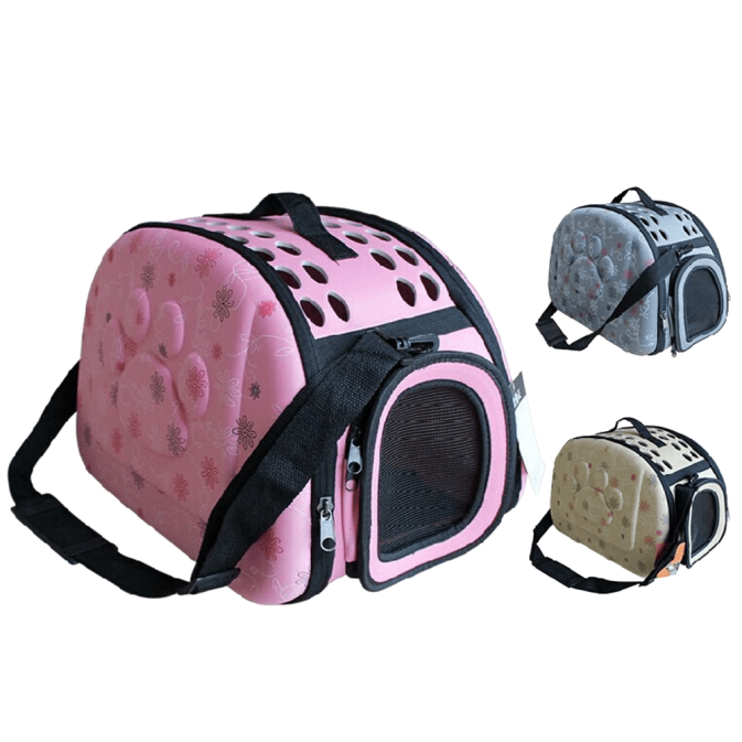 Petown Soft sided Pet Carrier pet Carriers Airline Approved with Foldable and Washable (Gray)_5