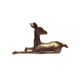 Brass Reclining Deer_04