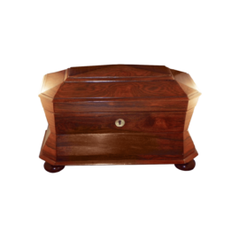 English Casket shaped Tea Caddy_01 English Casket shaped Tea Caddy_01