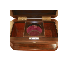 English Casket shaped Tea Caddy_06 English Casket shaped Tea Caddy_06