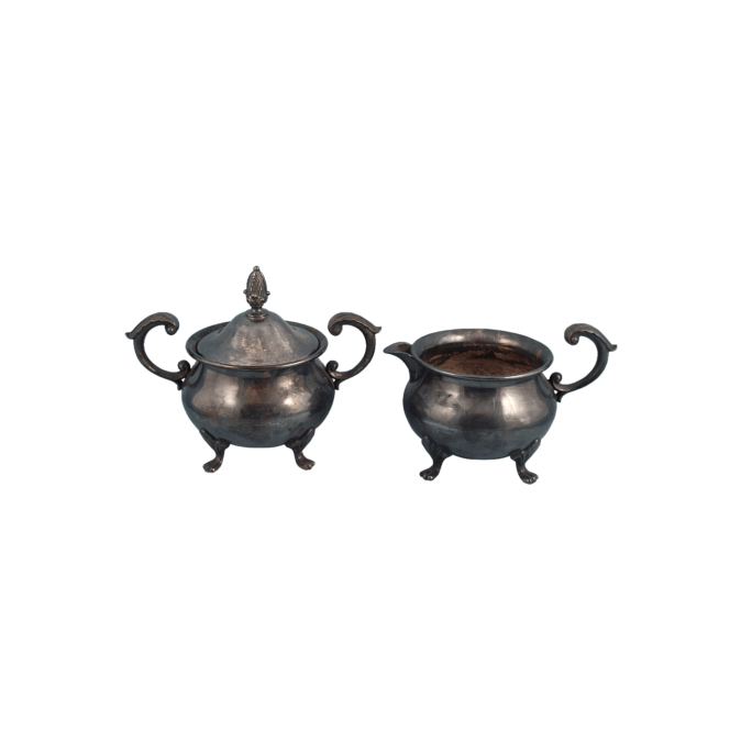 Epca Bristol Silver 110 Covered Sugar & Creamer, Footed_01