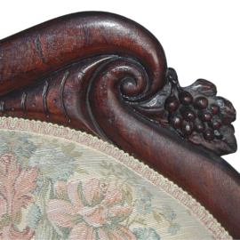 Victorian Rosewood Meridienne In The Rosalie Pattern By John Henry Belter_02 Victorian Rosewood Meridienne In The Rosalie Pattern By John Henry Belter_02