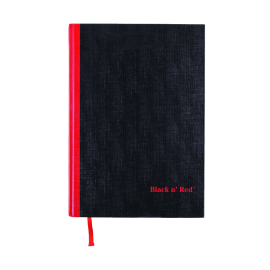 Black N Red Hardcover Executive Notebook 3