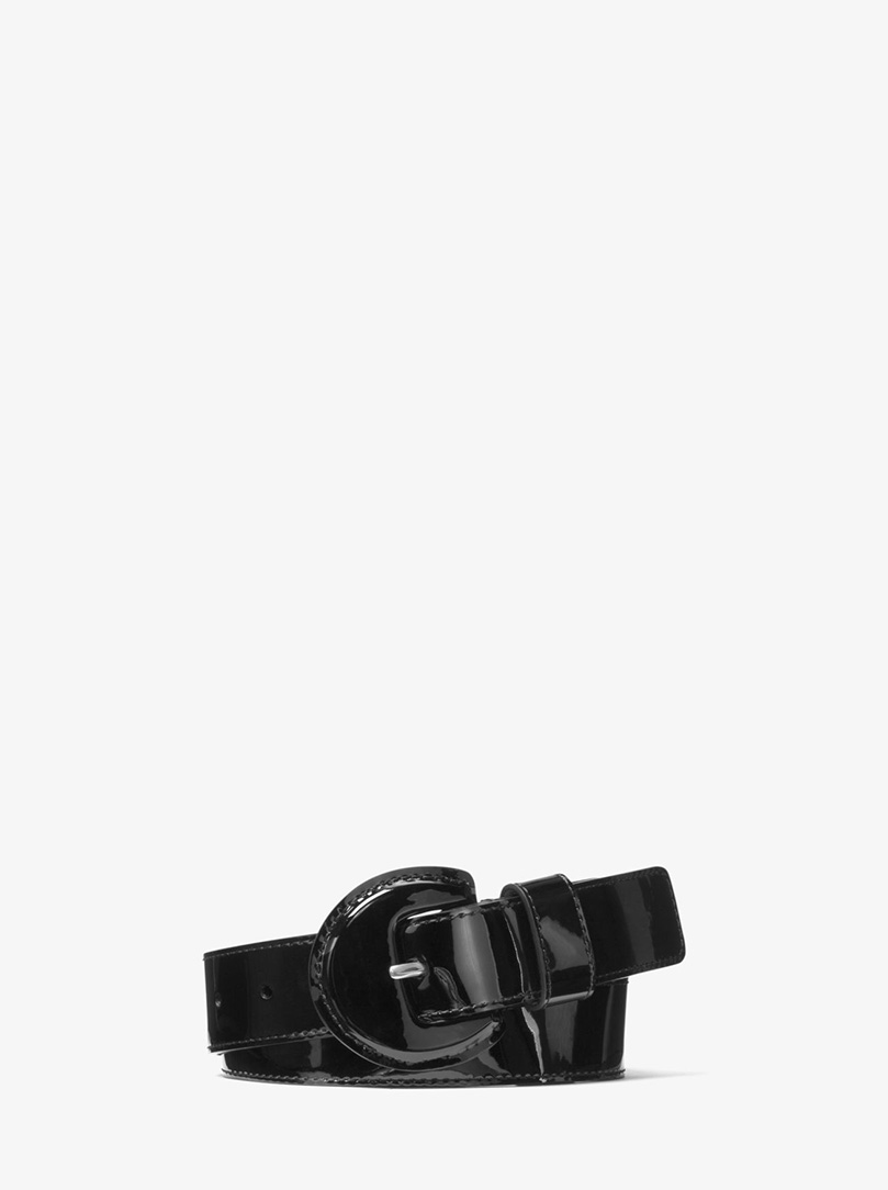 Patent Calf Leather Belt