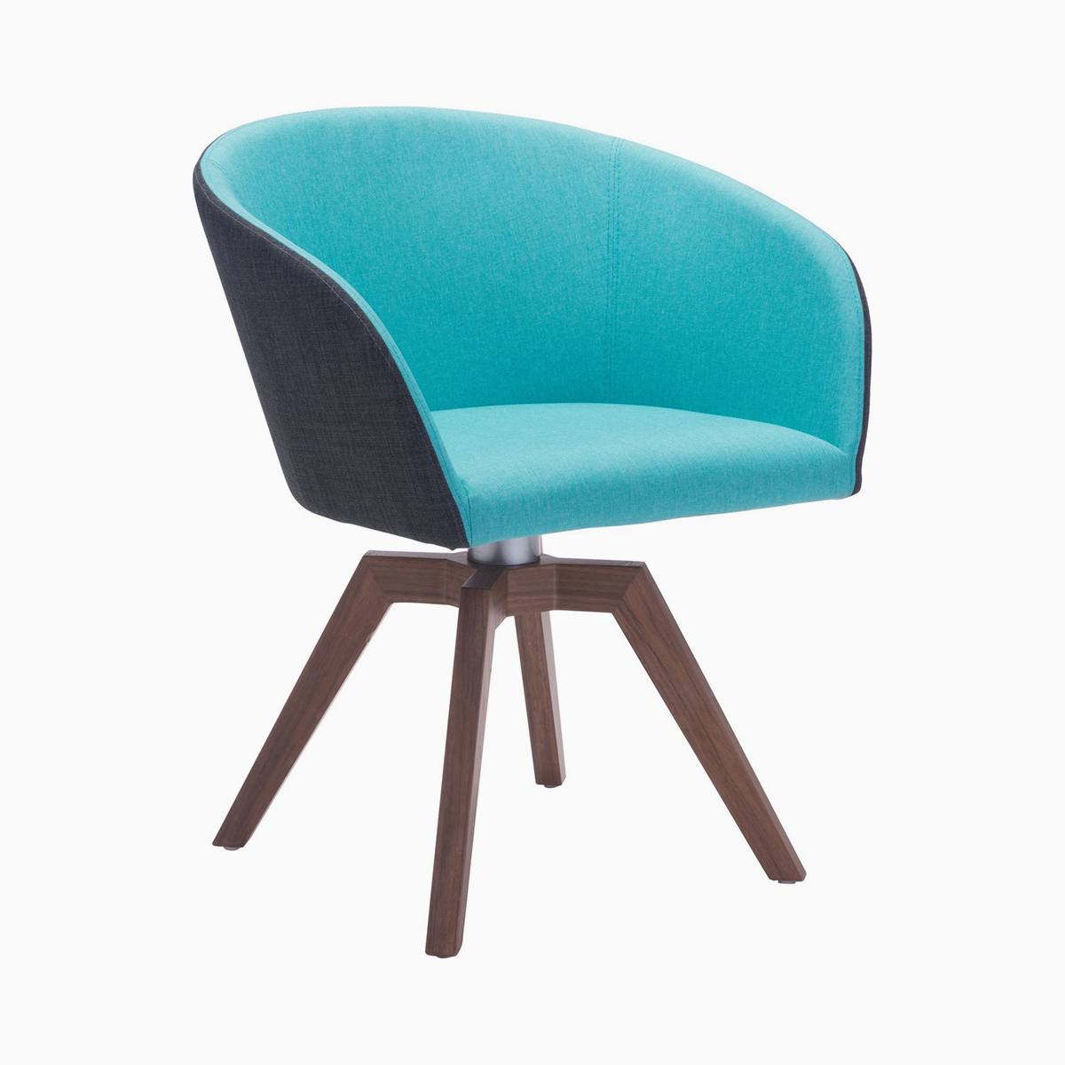 Zuo Modern Two Piece Wander Blue Dining Chair_1