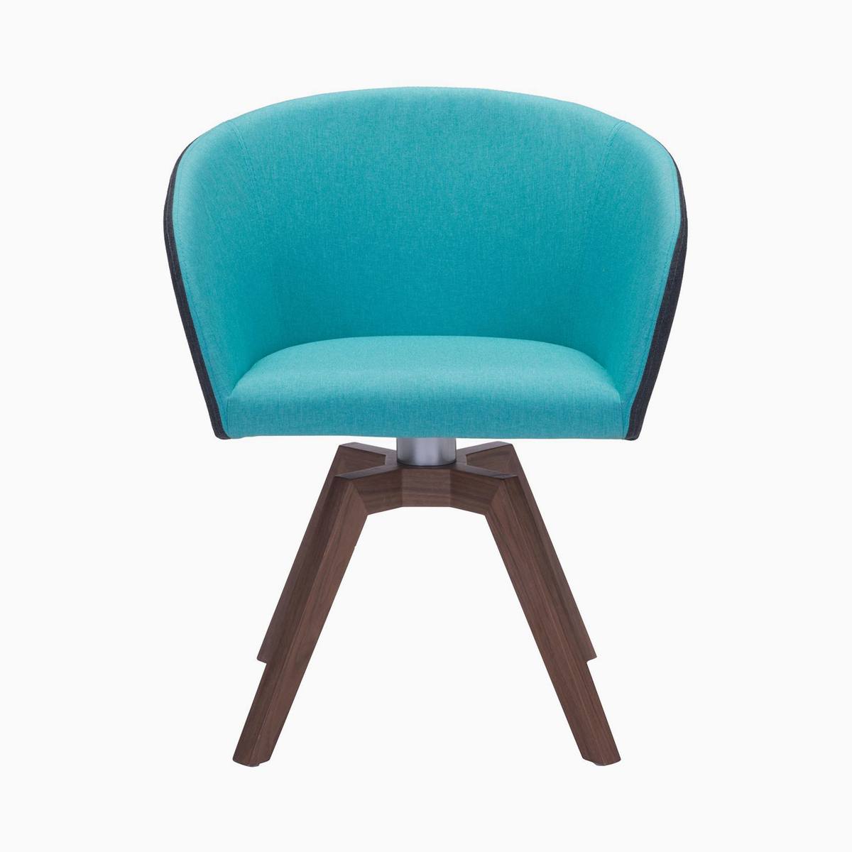 Zuo Modern Two Piece Wander Blue Dining Chair_2