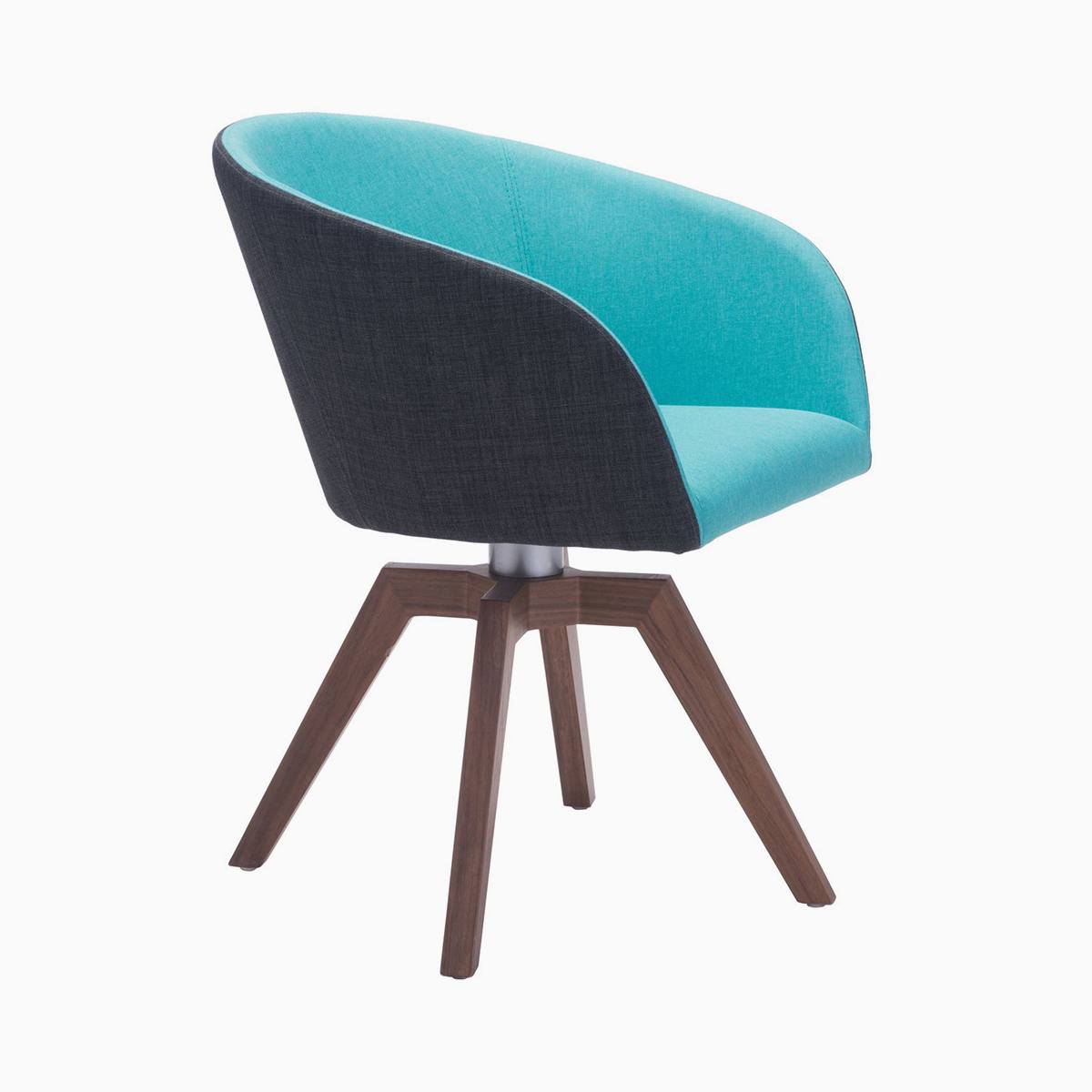 Zuo Modern Two Piece Wander Blue Dining Chair_3