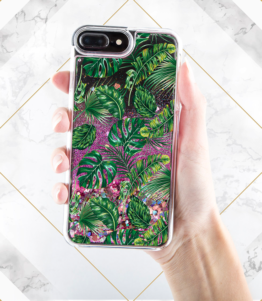 Phone case green iPhone case leaves Phone case leaf Floral skin iPhone case nature Green leaves Tropical laves iPhone case tropical_2