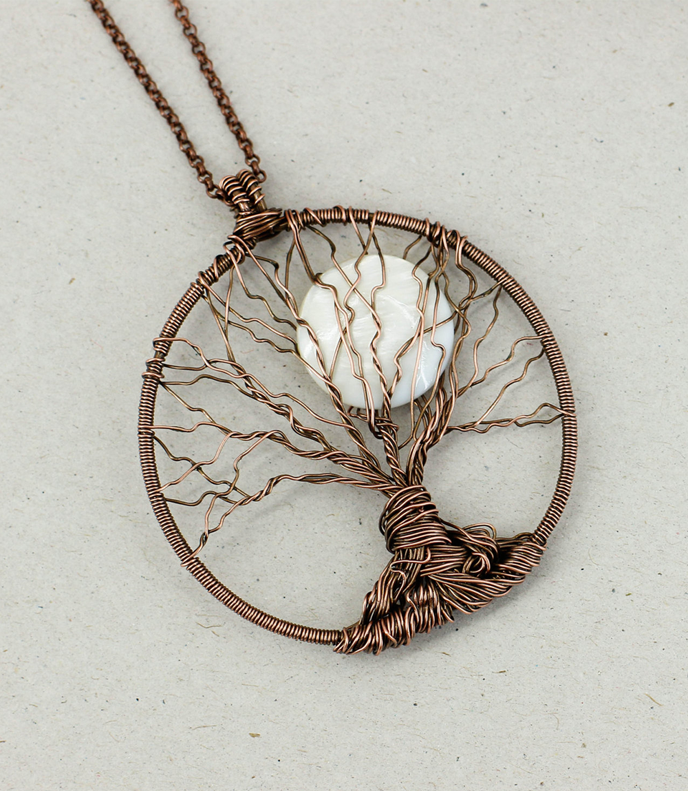 Tree of life necklace Charm necklace for mother of pearl necklace for women gift for mom gift for sister gift for daughter gift for wife_2