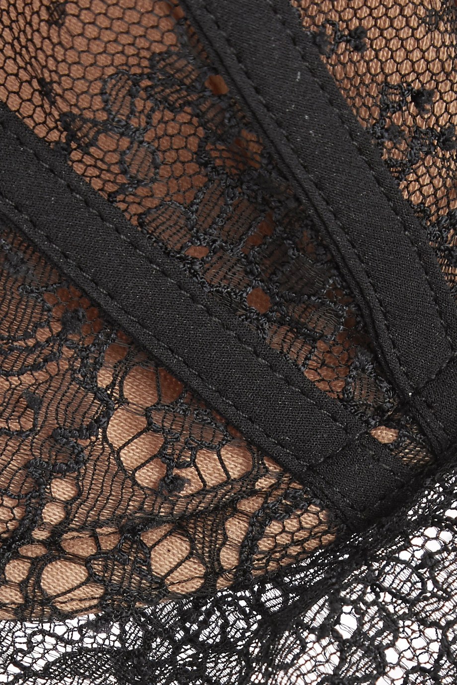 Lace Frills stretch-Leavers lace and jersey underwired bra (4)