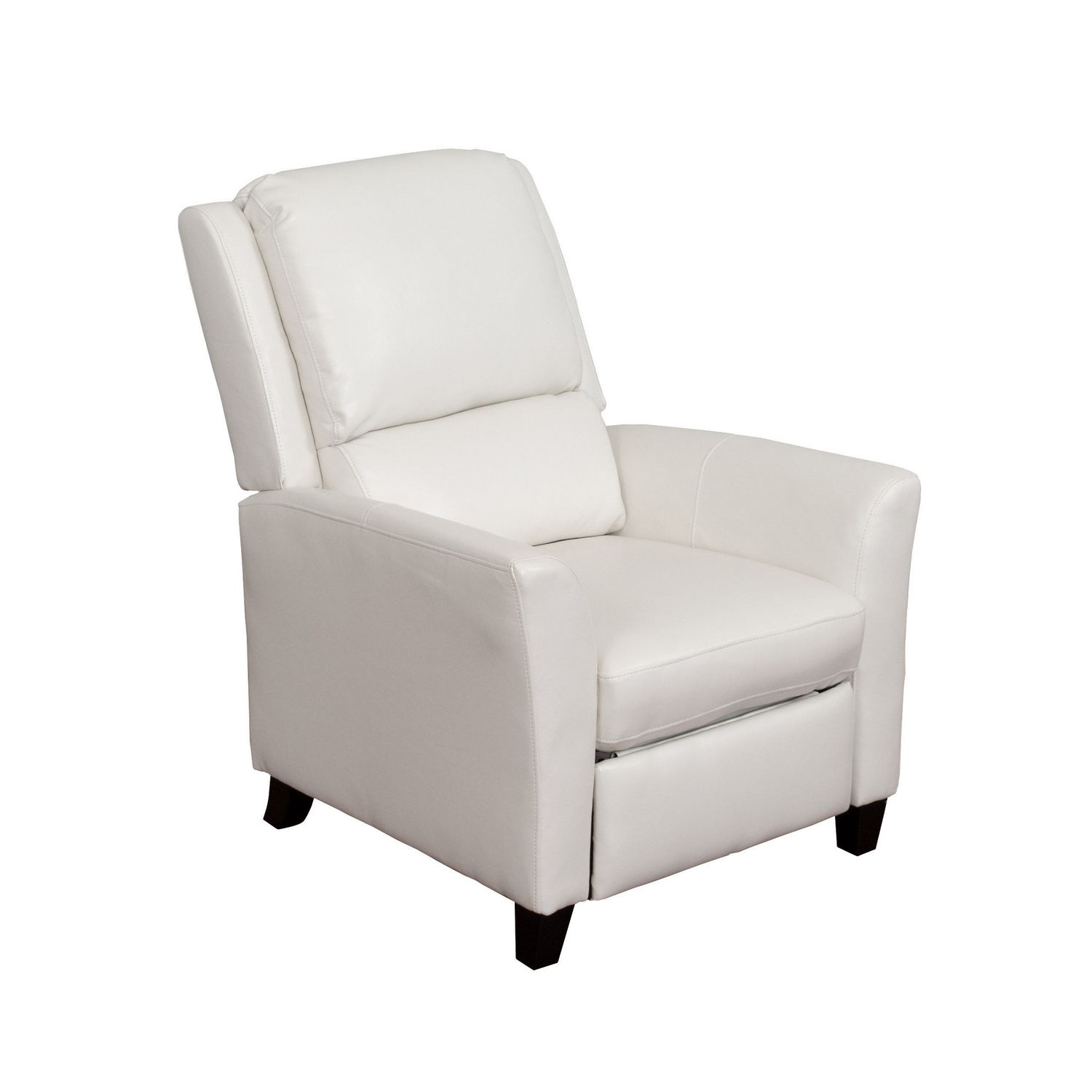 CorLiving Kate White Bonded Leather Recliner_1