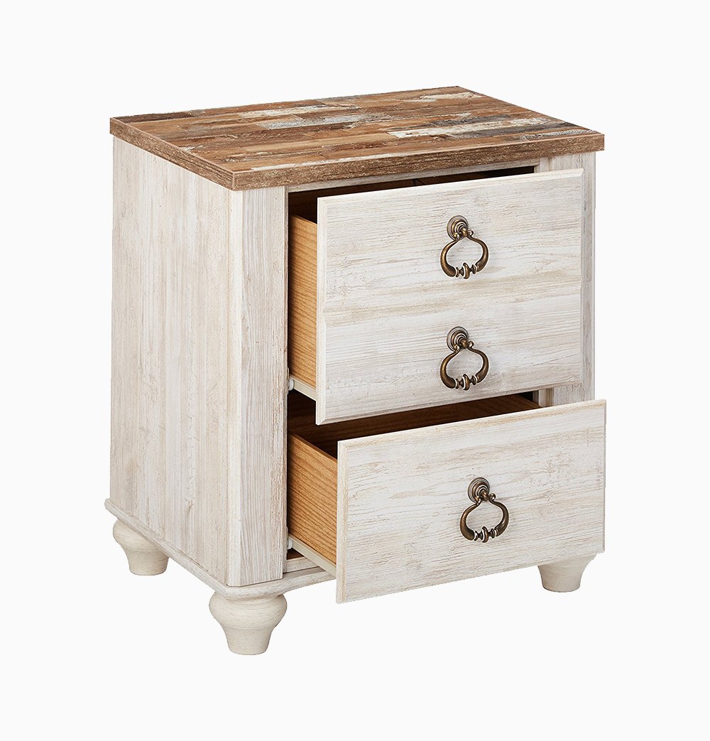Signature Design by Ashley B267-92 Willowton Nightstand, White_1