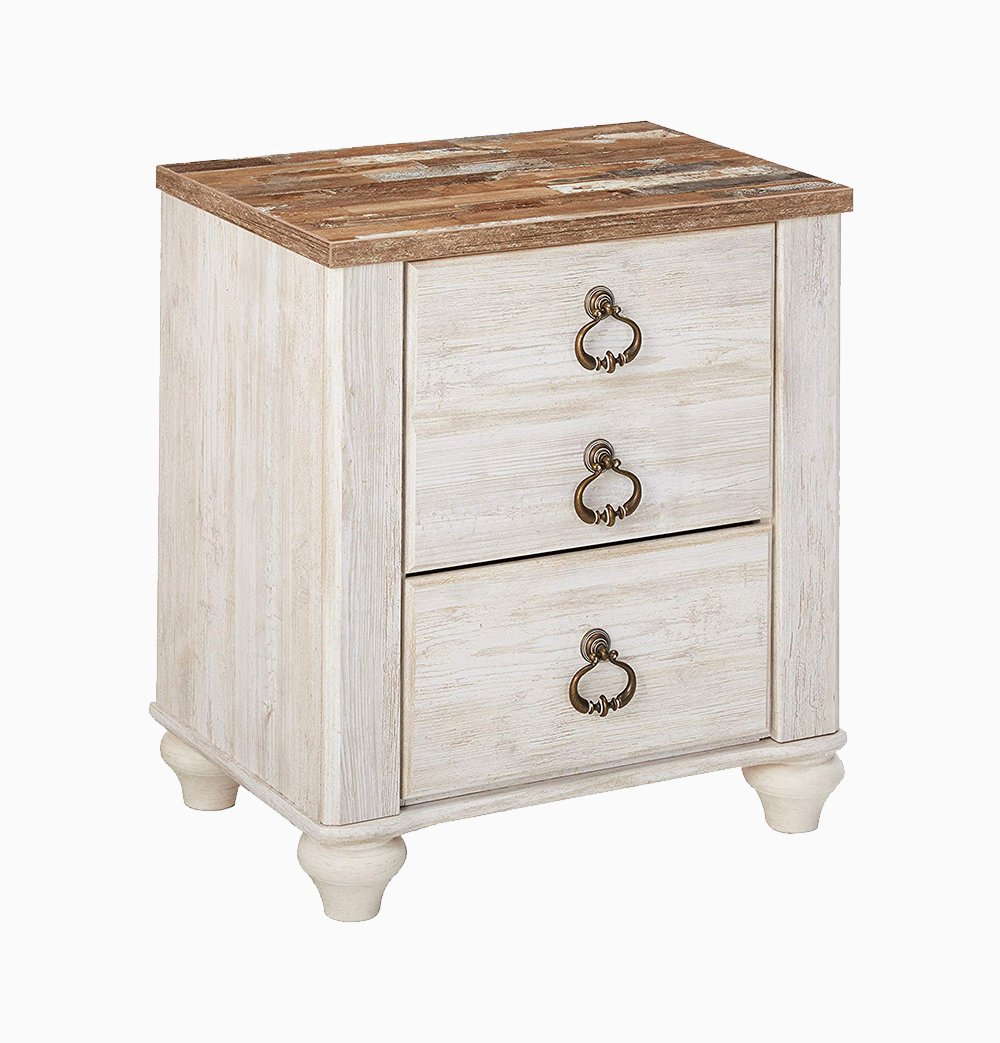 Signature Design by Ashley B267-92 Willowton Nightstand, White_3
