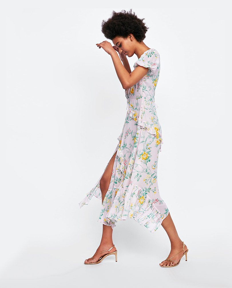 Ruffled Floral Print Dress_2