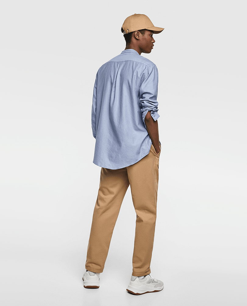 STAND-UP COLLAR TWILL SHIRT_3