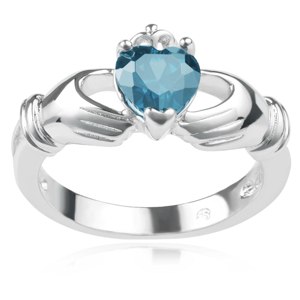 Journee Collection Sterling Silver Cubic Zirconia Claddagh Ring_04
