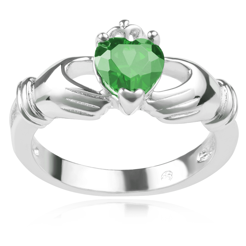 Journee Collection Sterling Silver Cubic Zirconia Claddagh Ring_05