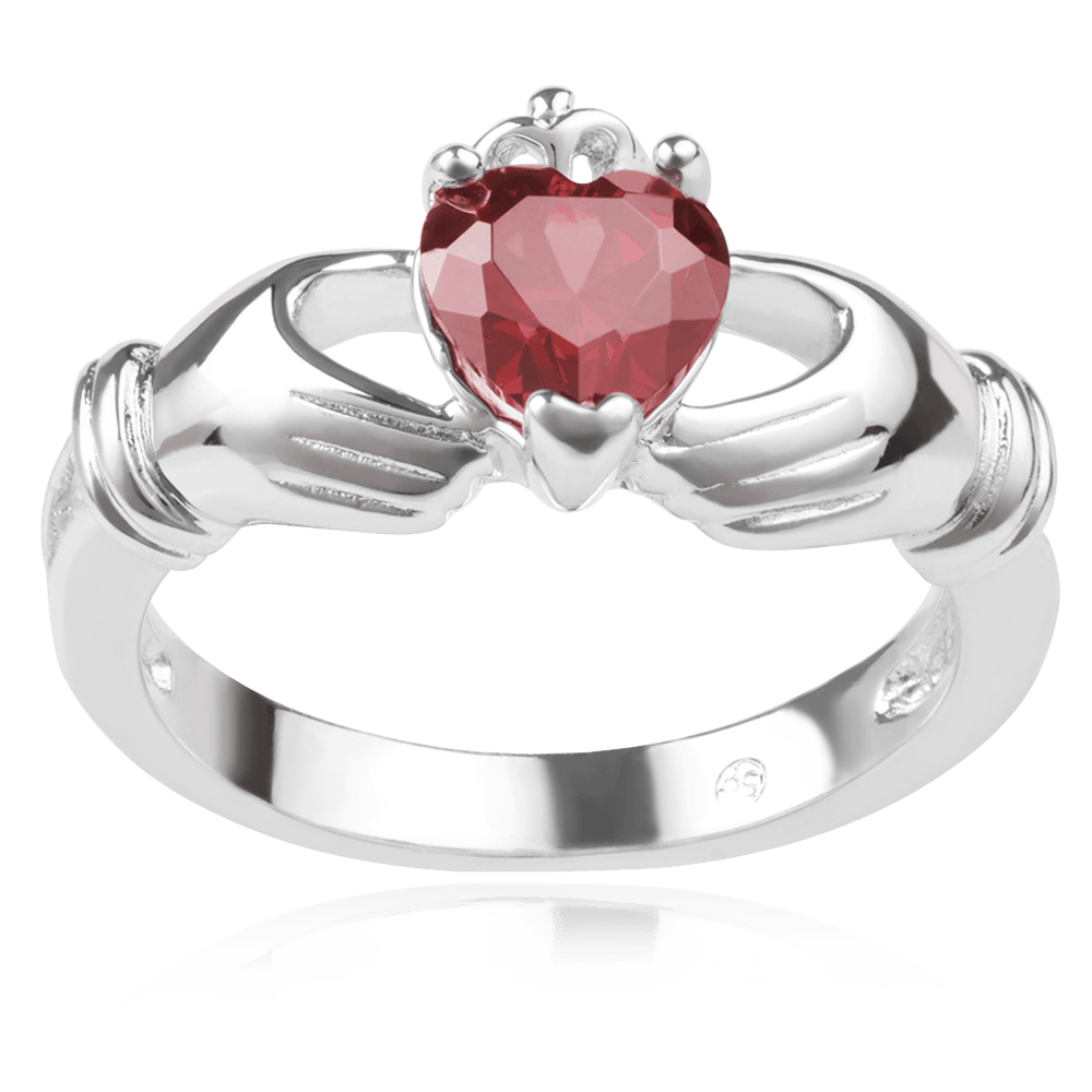 Journee Collection Sterling Silver Cubic Zirconia Claddagh Ring_06