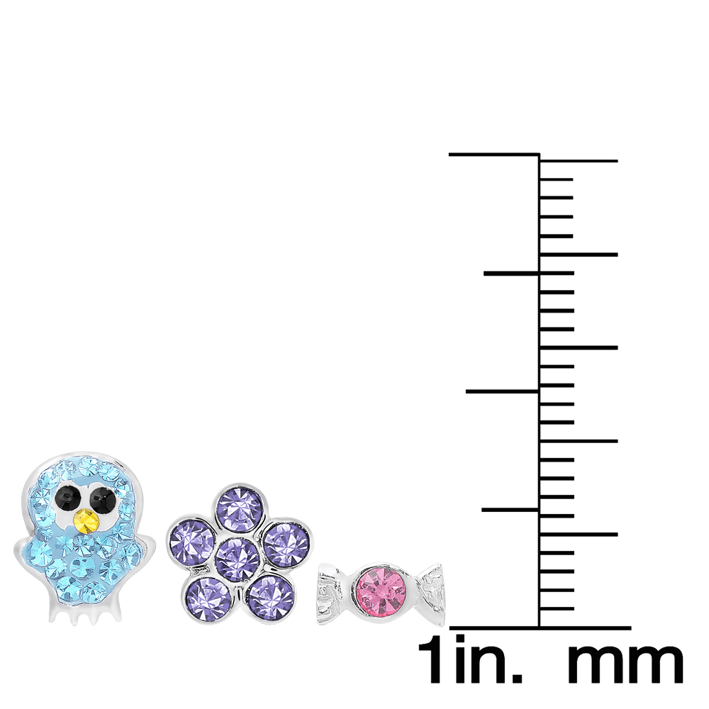 Molly and Emma Sterling Silver and Crystal Stud Earrings Set2_06