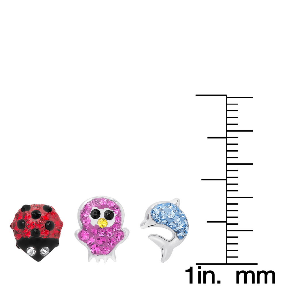 Molly and Emma Sterling Silver and Crystal Stud Earrings Set_06