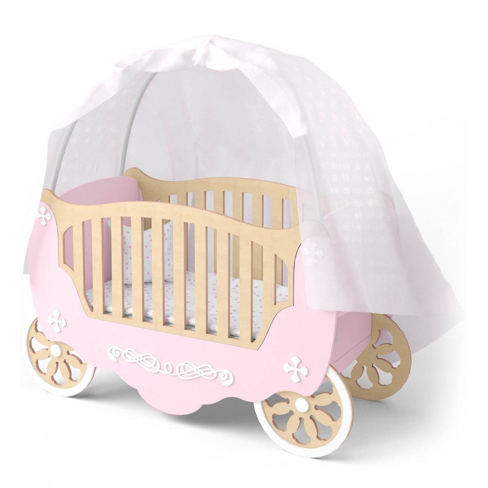 Kids Bed Indigo Wood Grand cab Pink_2