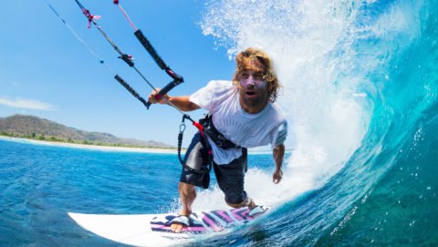 What is the difference between a kiteboard and a wakeboard?