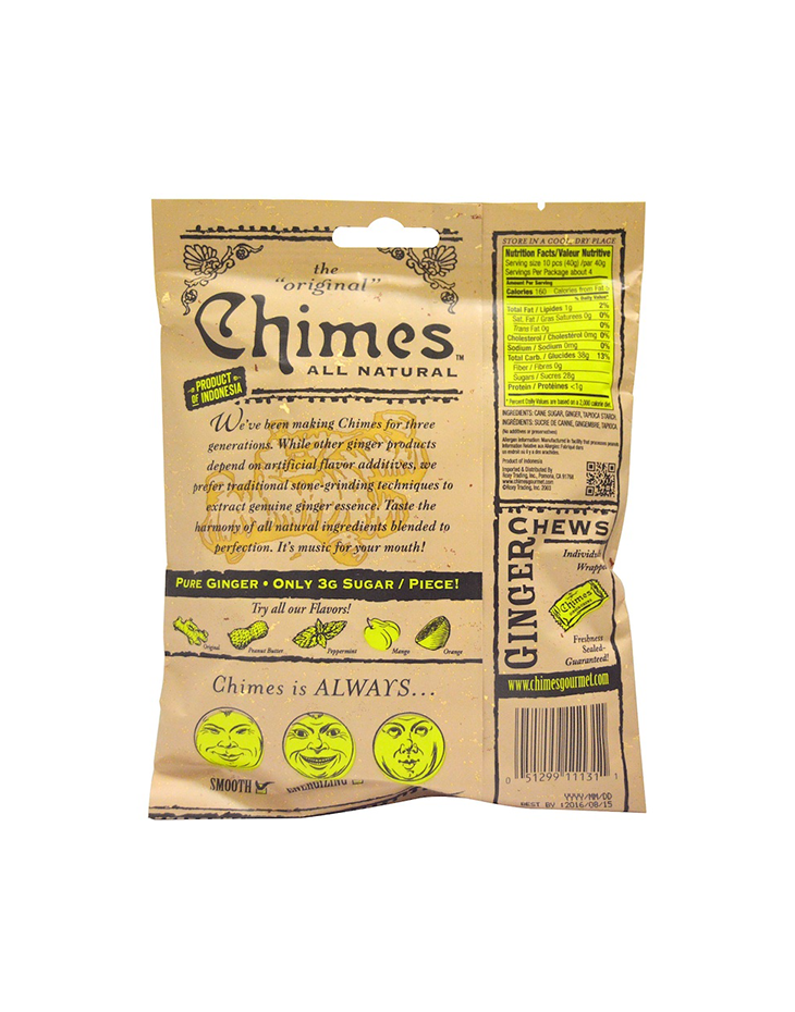Chimes, Ginger Chews, Original, 5 oz (141