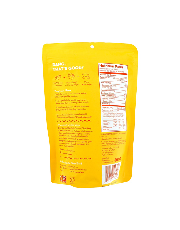 Dang Foods LLC, Coconut Chips, Caramel Sea Salt, 3.17 oz (90 g)_2