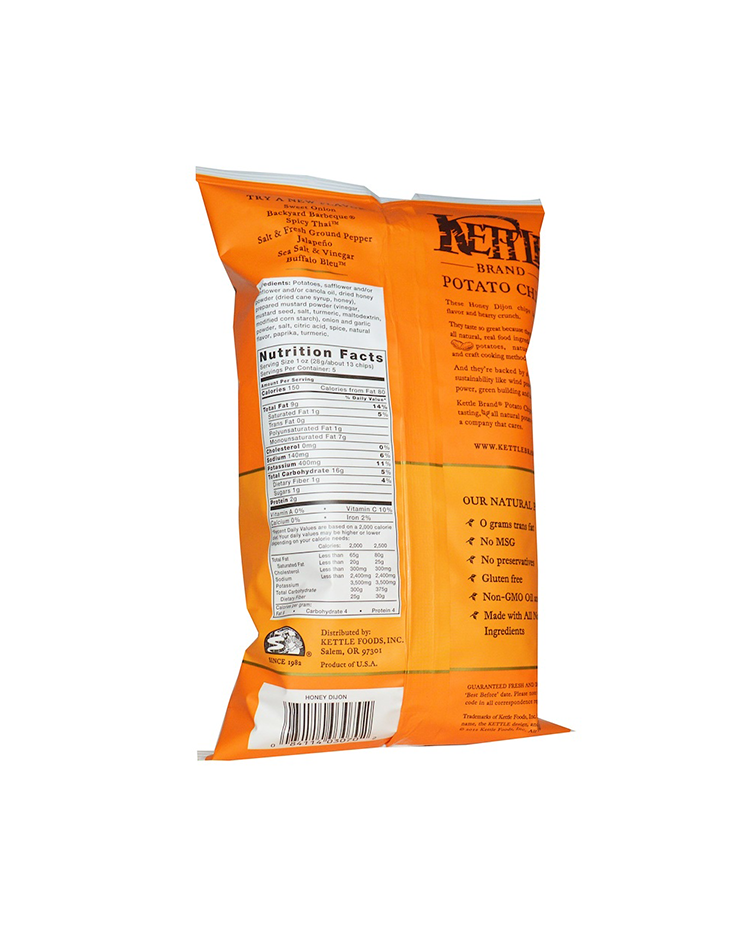 Kettle Foods, Potato Chips, Honey Dijon, 5 oz (142 g)_2