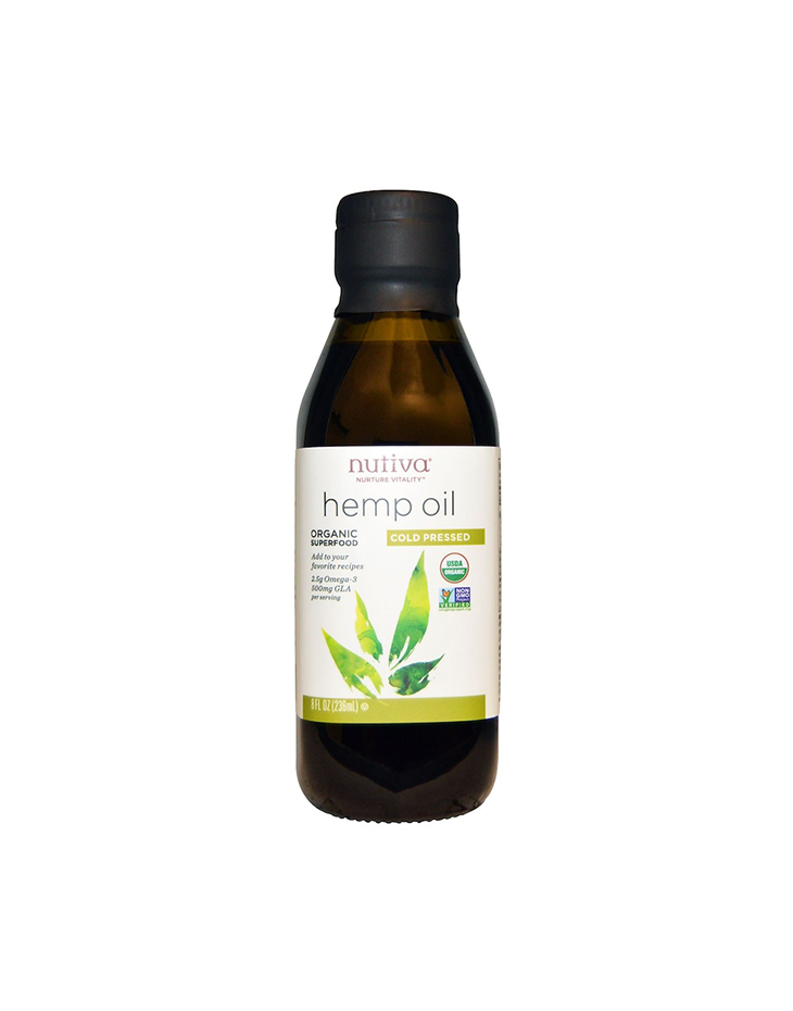 Nutiva, Organic, Hemp Oil, Cold Pressed, 8 fl oz (236 ml)_1