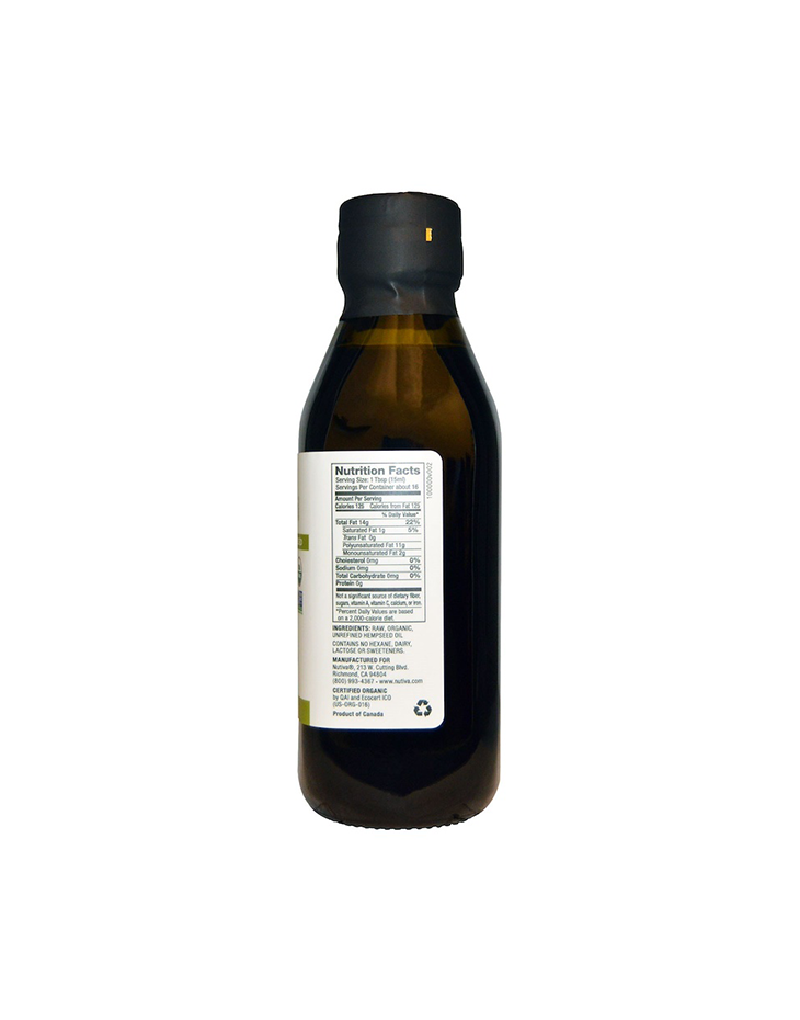 Nutiva, Organic, Hemp Oil, Cold Pressed, 8 fl oz (236 ml)_2