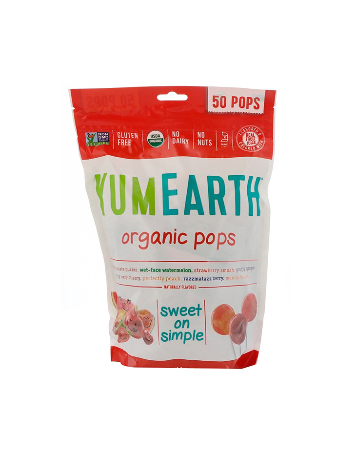 YumEarth, Organic Pops, Assorted Flavors, 50 Pops, 12.3 oz (348.7 g)_1 (2)
