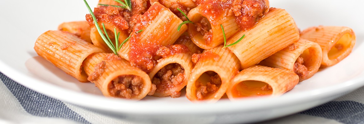 Close Up Of Italian Pasta and Sauce