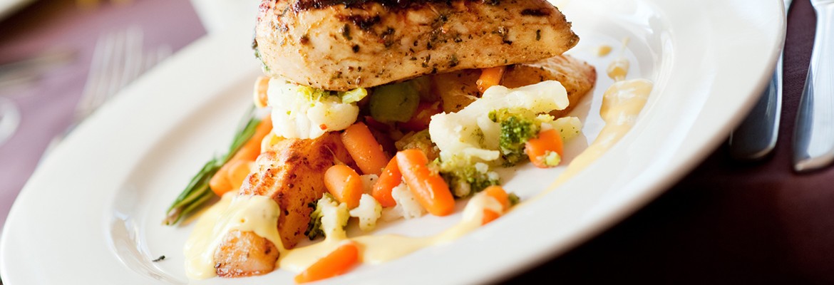Tasty food on a table