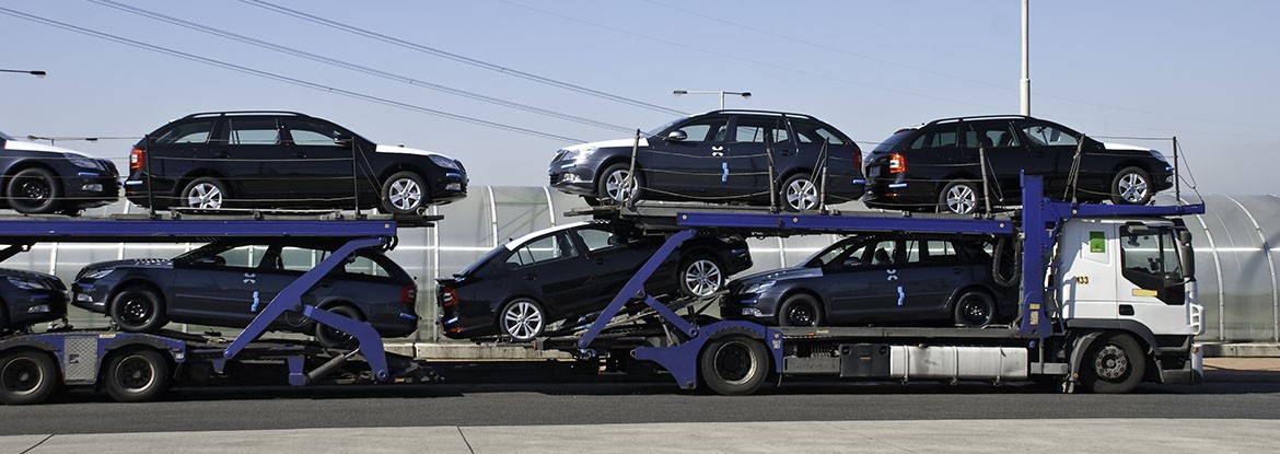 transportation of new cars by truck